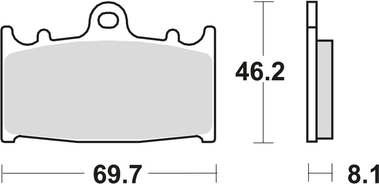 Trw remblokken mcb 602 brake pads sinter mcb 602 sv
