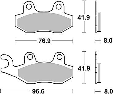 Trw remblokken mcb 582 brake pads organ. mcb 582