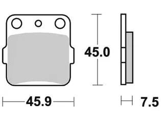 Trw remblokken mcb 561 brake pads sinter mcb 561 si