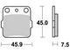 Trw remblokken mcb 561 brake pads sinter mcb 561 si