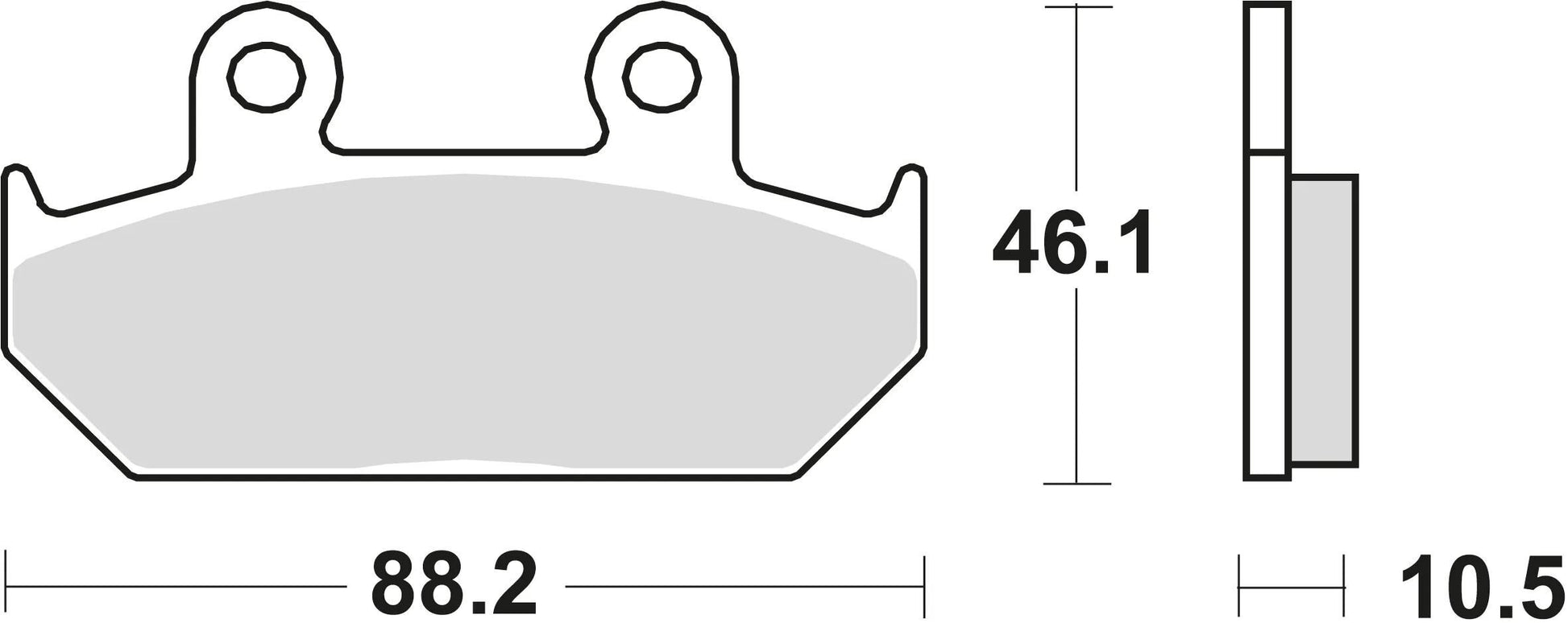 Trw remblokken mcb 624 brake pads organ. mcb 624