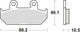 Trw remblokken mcb 624 brake pads organ. mcb 624