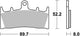 Trw remblokken mcb 659 brake pads carbon mcb 659 crq