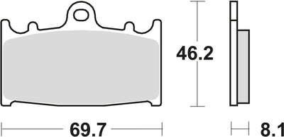 Trw remblokken mcb 602 brake pad mcb 602 crq hyper carbon racing