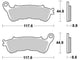 Trw remblokken mcb 776 brake pads sinter mcb 776 sh