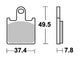 Trw remblokken mcb 789 brake pads carbon mcb 789 crq