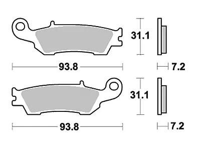 Trw remblokken mcb 791 brake pads sinter mcb 791 si