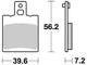 Trw remblokken mcb 775 brake pads organ. mcb 775