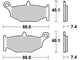 Trw remblokken mcb 783 brake pads sinter mcb 783 sh