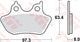Trw remblokken mcb 778 brake pads sinter mcb 778 sh