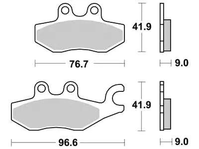 Trw remblokken mcb 771 brake pads organ. mcb 771