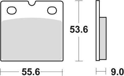 Trw remblokken mcb 19 sintered brake pads mcb 19 sv