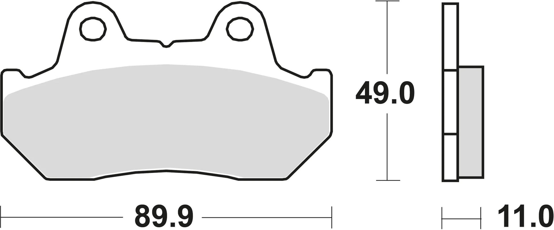 Trw remblokken mcb 512 brake pads sinter mcb 512 sv