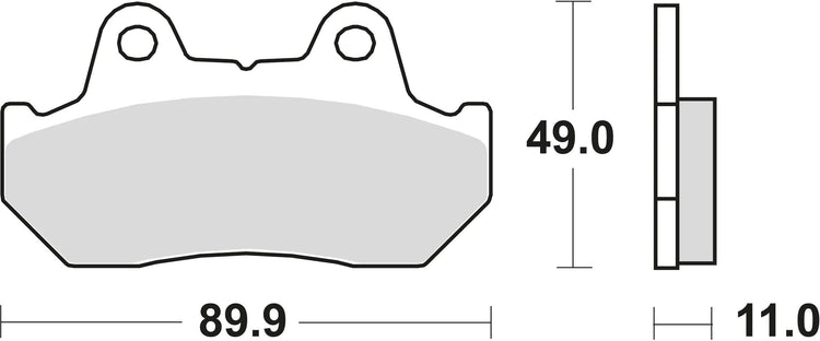 Trw remblokken mcb 512 brake pads sinter mcb 512 sv