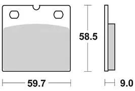Trw remblokken mcb 533 brake pads organ. mcb 533