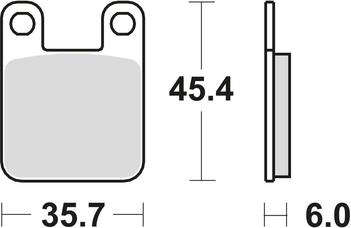 Trw remblokken mcb 535 brake pads organ. mcb 535 rq