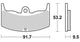 Trw remblokken mcb 543 brake pads organ. mcb 543