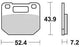 Trw remblokken mcb 556 brake pads organ. mcb 556