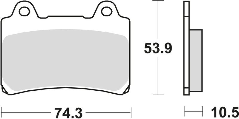 Trw remblokken mcb 559 brake pads sinter mcb 559 sv
