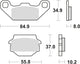 Trw remblokken mcb 560 brake pads organ. mcb 560