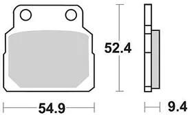 Trw remblokken mcb 570 brake pads organ. mcb 570