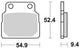 Trw remblokken mcb 570 brake pads organ. mcb 570
