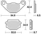 Trw remblokken mcb 628 brake pads organ. mcb 628