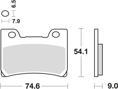 Trw remblokken mcb 642 brake pads sinter mcb 642 sv