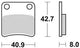 Trw remblokken mcb 647 brake pads organ. mcb 647