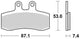 Trw remblokken mcb 652 brake pads organ. mcb 652
