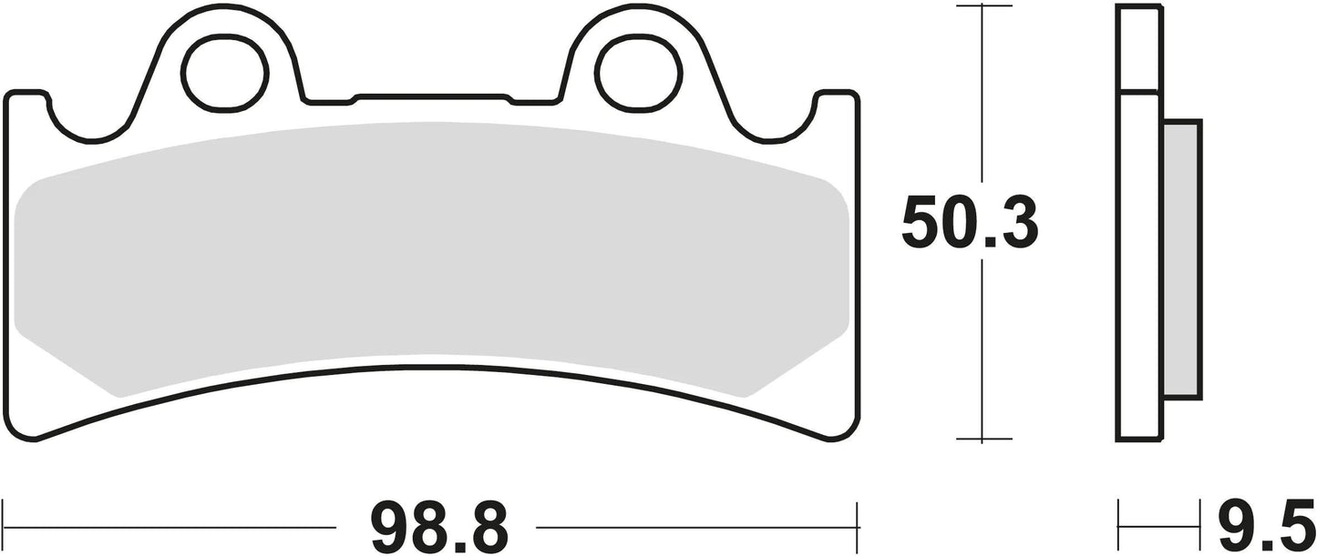 Trw remblokken mcb 656 brake pads organ. mcb 656