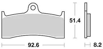 Trw remblokken mcb 660 brake pads sinter mcb 660 sv