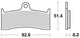 Trw remblokken mcb 660 brake pads sinter mcb 660 sv