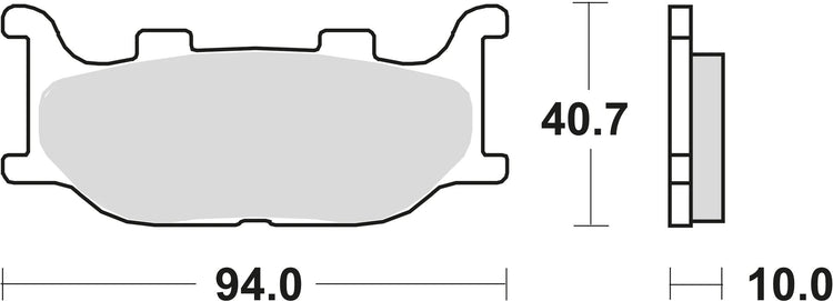 Trw remblokken mcb 666 brake pads sinter mcb 666 sv