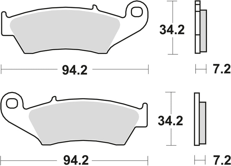 Trw remblokken mcb 669 brake pads sinter mcb 669 rsi