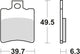 Trw remblokken mcb 674 brake pads sinter mcb 674 sr