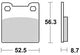 Trw remblokken mcb 678 brake pads organ. mcb 678