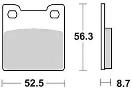 Trw remblokken mcb 678 brake pads sinter mcb 678 sh