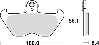 Trw remblokken mcb 680 brake pads sinter mcb 680 sv