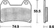 Trw remblokken mcb 683 brake pads carbon mcb 683 crq