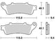 Trw remblokken mcb 693 brake pads organ. mcb 693