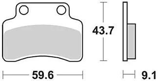 Trw remblokken mcb 694 brake pads organ. mcb 694
