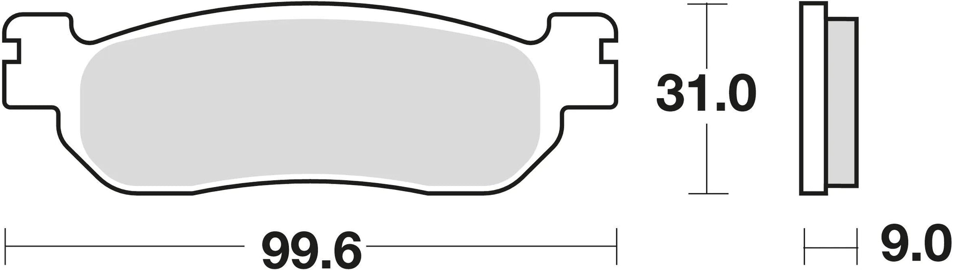Trw remblokken mcb 699 brake pads sinter mcb 699 sh