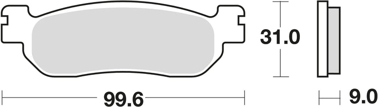 Trw remblokken mcb 699 brake pads sinter mcb 699 sh
