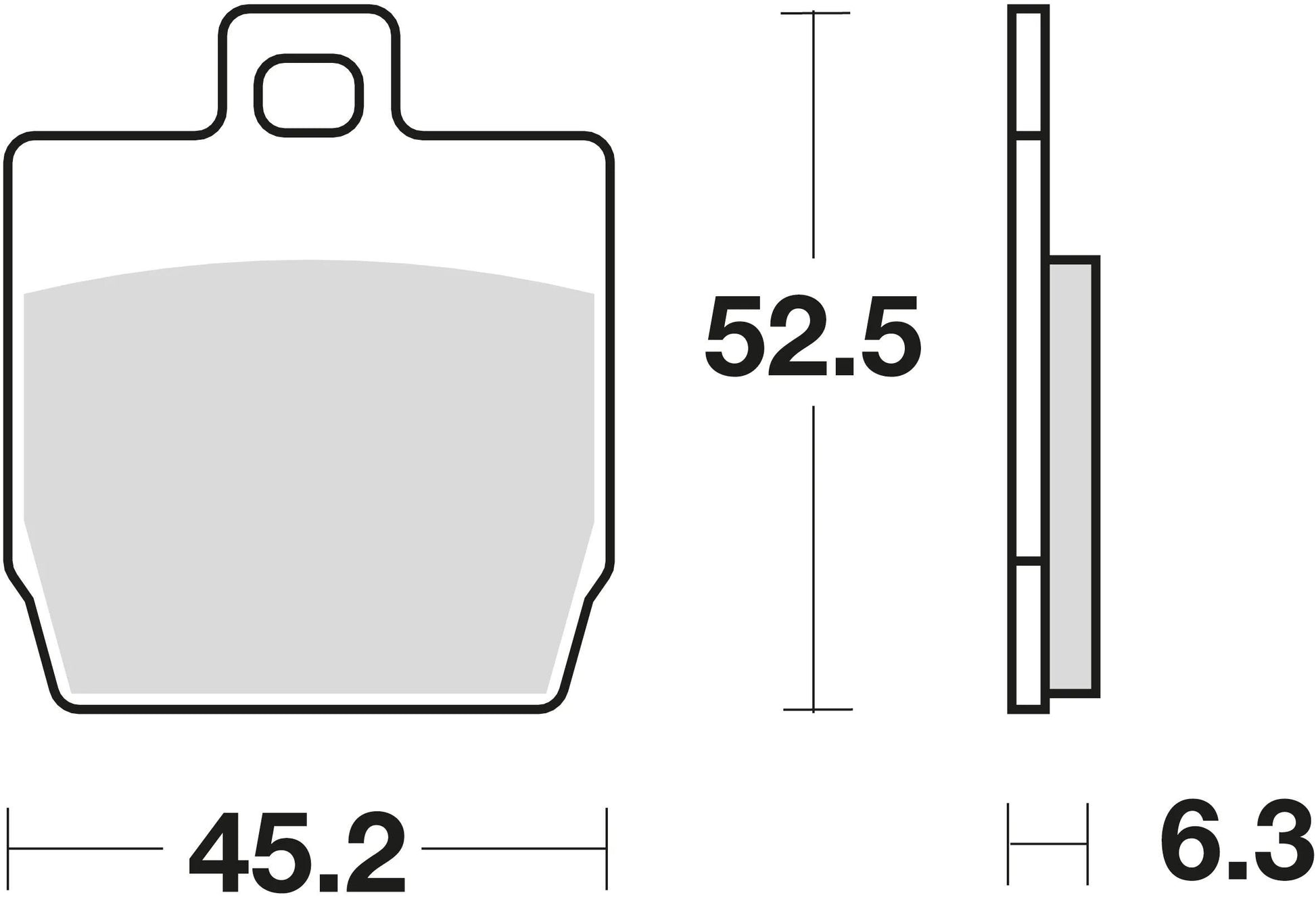 Trw remblokken mcb 701 brake pads organ. mcb 701