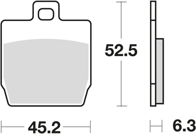 Trw remblokken mcb 701 brake pads organ. mcb 701