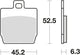 Trw remblokken mcb 701 brake pads organ. mcb 701