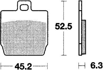 Trw remblokken mcb 701 brake pads sinter mcb 701 sr