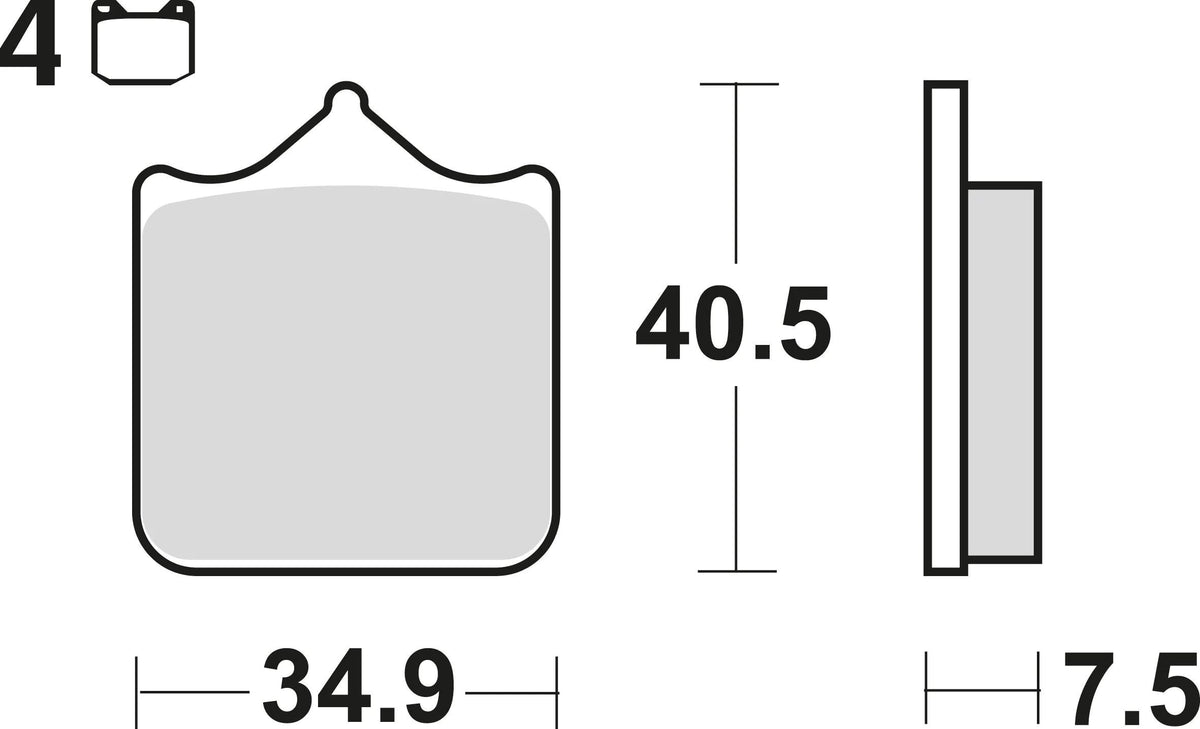 Trw remblokken mcb 721 brake pads carbon mcb 721 crq