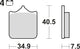 Trw remblokken mcb 721 brake pads carbon mcb 721 crq